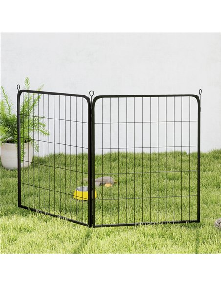 PawHut 2 Piece Dog Pen Expansion Pack for 80cm High Animal Pen with 3 Connecting Stakes - pic 142813 | FastDaddyshop