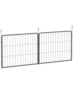 PawHut 2 Piece Dog Pen Expansion Pack for 60cm High Pet Playpen with 3 Stakes, for Small Dogs