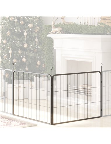 PawHut 2 Piece Dog Pen Expansion Pack for 60cm High Pet Playpen with 3 Stakes, for Small Dogs