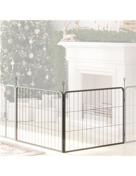 PawHut 2 Piece Dog Pen Expansion Pack for 60cm High Pet Playpen with 3 Stakes, for Small Dogs - pic 142820 | FastDaddyshop