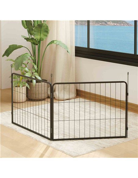 PawHut 2 Piece Dog Pen Expansion Pack for 60cm High Pet Playpen with 3 Stakes, for Small Dogs - pic 142822 | FastDaddyshop