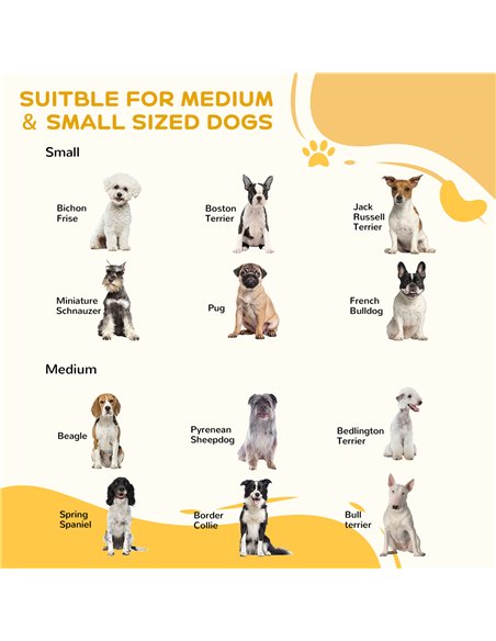 PawHut Freestanding Dog Gate, Foldable Pet Fence, Indoor Barrier, Stair Gate with Support Feet, 155 x 76 cm, Brown - pic 142961 | FastDaddyshop