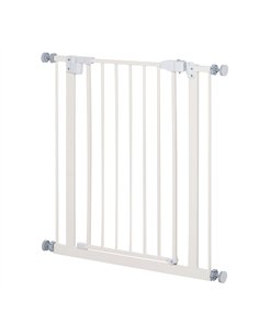 PawHut Pressure Fit Safety Gate, Adjustable Dog Gate, Pet Barrier for for Doorways, Staircases and Hallways with Auto Close, Dou