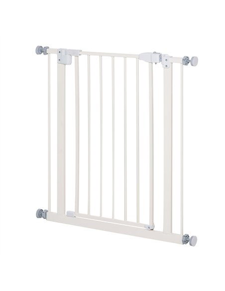 PawHut Pressure Fit Safety Gate, Adjustable Dog Gate, Pet Barrier for for Doorways, Staircases and Hallways with Auto Close, Dou - pic 142967 | FastDaddyshop