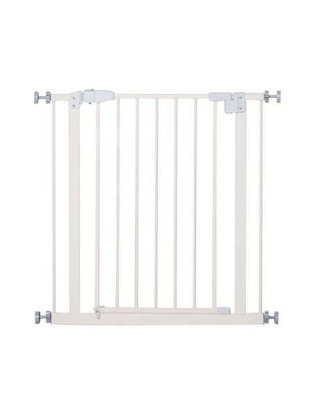 PawHut Pressure Fit Safety Gate, Adjustable Dog Gate, Pet Barrier for for Doorways, Staircases and Hallways with Auto Close, Dou - pic 142974 | FastDaddyshop
