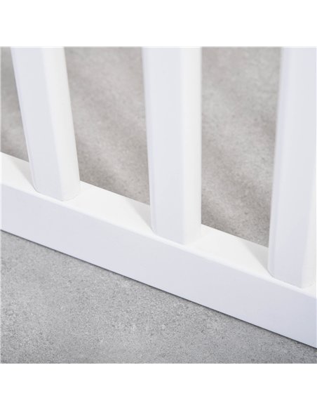 PawHut Wooden Pet Gate Foldable Freestanding Dog Safety Barrier w/ Support Feet - pic 143018 | FastDaddyshop