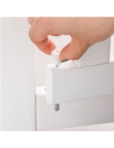 PawHut Freestanding Pet Gate 4 Panels Wooden Dog Safety Fence Foldable with Support Feet for Doorway Stairs 91cm Tall White - pic 143065 | FastDaddyshop