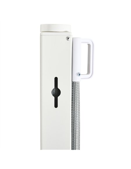 PawHut Retractable Stair Gate for Dogs, Pet Mesh Safety Gate Extends up to 115cm for Doorways Indoor- Grey - pic 143190 | FastDaddyshop