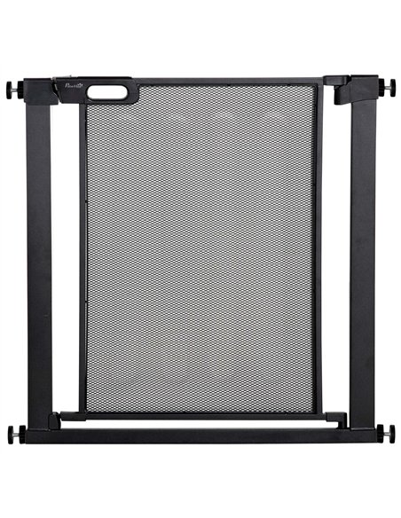 PawHut Dog Safety Gate, for Hallways, Staircases, Doors w/ Automatic Closing Door - Black - pic 143246 | FastDaddyshop