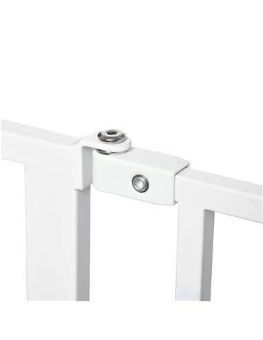 PawHut Extra Wide Dog Safety Gate, with Door Pressure, for Doorways, Hallways, Staircases - White