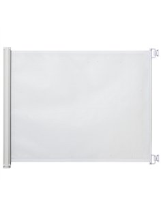 PawHut Retractable Stair Gate,  Dog Pet Barrier, for Doorway, Staircase, Hallway - White