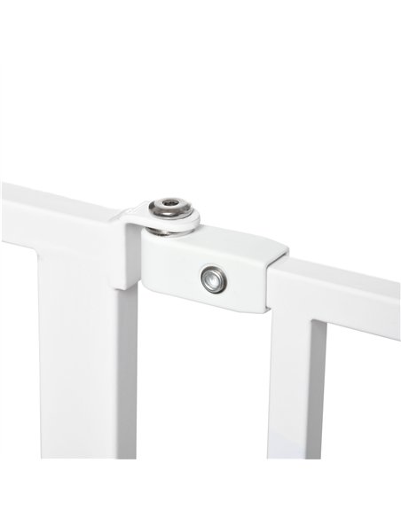 PawHut Wide Dog Safety Gate, with Door Pressure, for Doorways, Hallways, Staircases - White - pic 143560 | FastDaddyshop