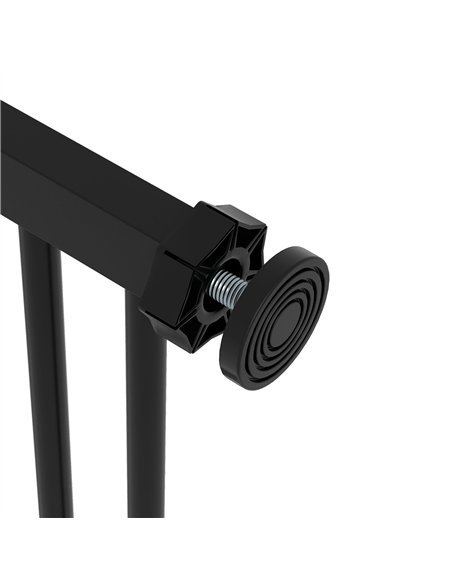 PawHut Metal 74-87cm Wide Adjustable Dog Gate Black - pic 143587 | FastDaddyshop