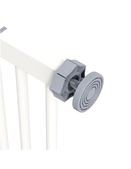 PawHut Metal 74-87cm Wide Adjustable Dog Gate White - pic 143605 | FastDaddyshop