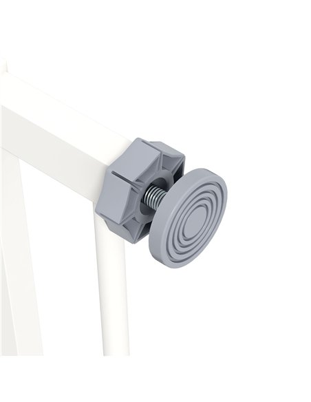 PawHut Metal 74-80cm Wide Adjustable Dog Gate White - pic 143614 | FastDaddyshop