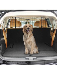 PawHut Heavy Duty Pet Dog Car Barrier Black 2