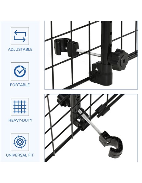 PawHut Heavy Duty Pet Dog Car Barrier Black - pic 143664 | FastDaddyshop