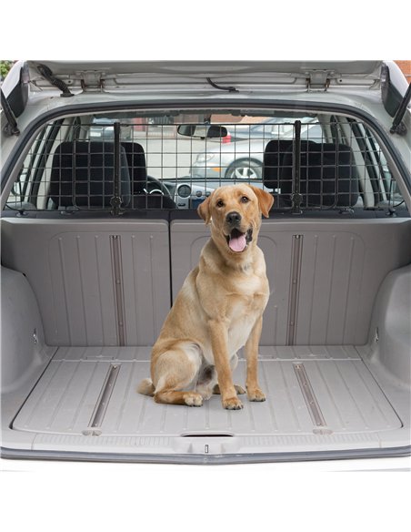 PawHut Heavy Duty Pet Dog Car Barrier Black - pic 143667 | FastDaddyshop