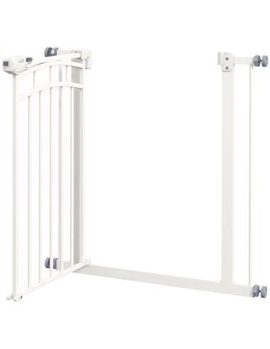 PawHut Pressure Fit Stair Gate, Dog Gate w/ Auto Closing Door, for Small, Medium Dog, Easy Installation, for 74-80cm Opening