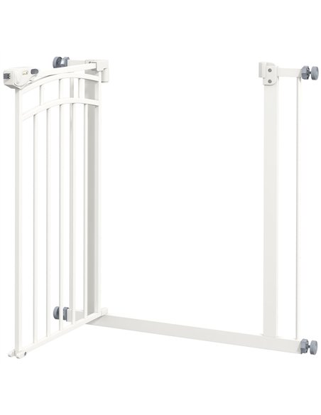 PawHut Pressure Fit Stair Gate, Dog Gate w/ Auto Closing Door, for Small, Medium Dog, Easy Installation, for 74-80cm Opening - pic 143686 | FastDaddyshop