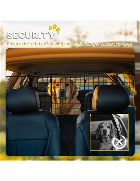 PawHut Dog Guard for Cars, Vans, Vehicles, with 93-150cm Adjustable Width - pic 143773 | FastDaddyshop