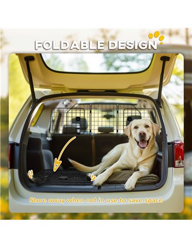 PawHut Dog Guard for Cars, Vans, Vehicles, with 93-150cm Adjustable Width