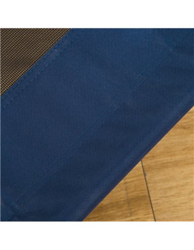 PawHut Raised Dog Bed Cat Elevated Lifted Puppy Pet Elevated Cot Portable Camping Basket – Blue (Medium)