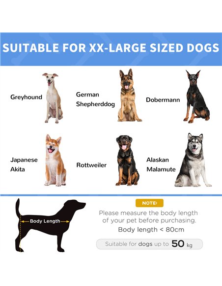 PawHut Raised Dog Bed Cooling Elevated Pet Cot with Breathable Mesh for Indoor Outdoor Use Brown, XX Large, 122 x 92 x 23cm - pic 143909 | FastDaddyshop