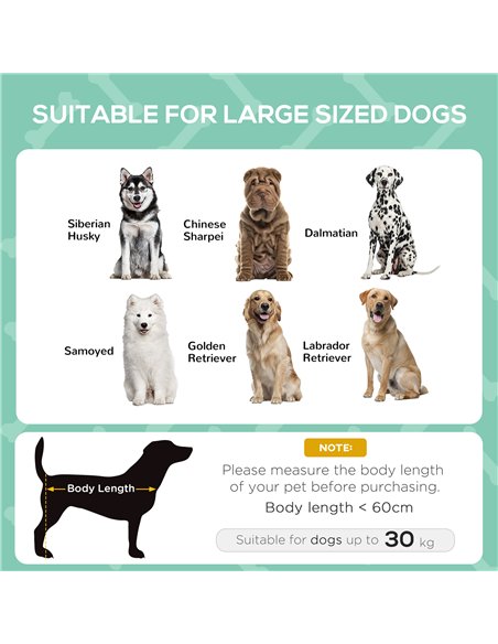 PawHut Raised Dog Bed Waterproof Elevated Pet Cot with Breathable Mesh UV Protection Canopy Grey, for Large Dogs, 92 x 76 x 90cm - pic 143924 | FastDaddyshop