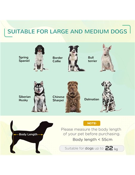 PawHut Elevated Pet Bed Cooling Raised Cot Style Bed for Large Medium Sized Dogs with Non-slip Pads Steel Frame Breathable Mesh  - pic 143960 | FastDaddyshop