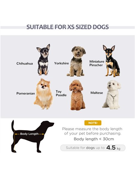 PawHut Dog Sofa Bed for XS-Sized Dogs, Cat Sofa with Soft Cushion, Pet Chair Lounge with Washable Cover, Removable Legs, Wooden  - pic 144098 | FastDaddyshop