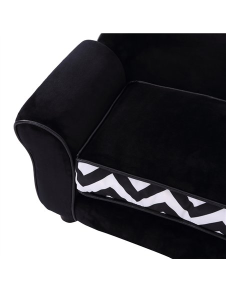 PawHut Dog Sofa Bed for XS-Sized Dogs, Cat Sofa with Soft Cushion, Pet Chair Lounge with Washable Cover, Removable Legs, Wooden  - pic 144099 | FastDaddyshop