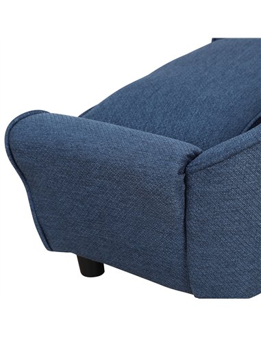 PawHut Dog Sofa for XS and S Size Dogs, Pet Chair Couch with Thick Sponge Padded Cushion, Kitten Lounge Bed with Washable Cover,