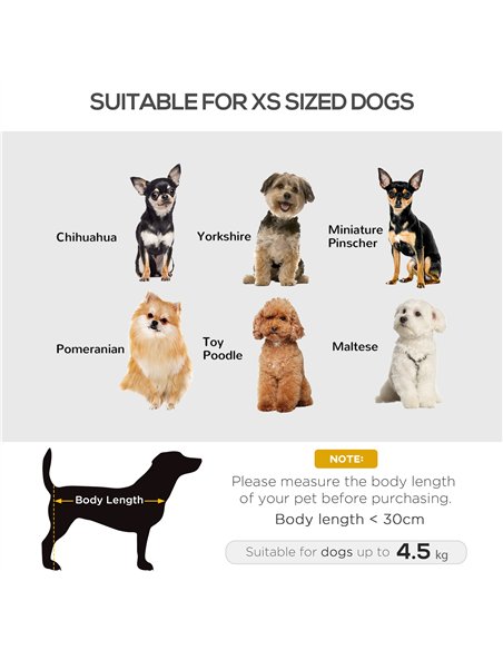 PawHut Dog Sofa for XS and S Size Dogs, Pet Chair Bed with Soft Cushion, Cat Sofa  Couch with Washable Cover, Wooden Frame, 66.5 - pic 144124 | FastDaddyshop