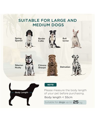PawHut Dog Sofa, with Wooden Legs, Water-Resistant Fabric, for Medium & Large Dogs - Green