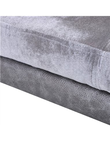 PawHut Dog Sofa Bed for Small-Sized Dogs, Elevated Pet Chair with PU Cover, Soft Cushion, Cat Couch Lounger with Anti-slip Legs 