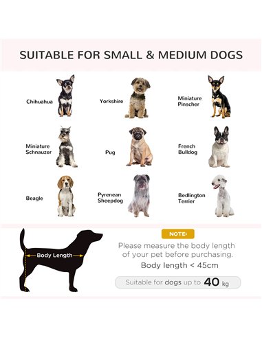 PawHut Elevated Dog Sofa Bed, with Cushion, for Medium and Small Dogs, Grey