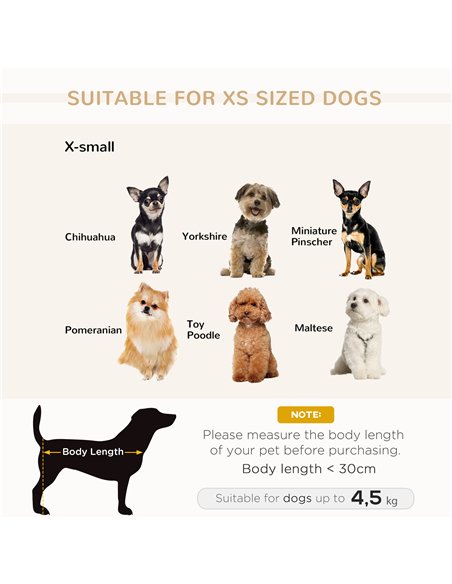 PawHut Dog Sofa Pet Couch for XS Dogs w/ Removable Sponge Padded Cushion - Grey - pic 144221 | FastDaddyshop