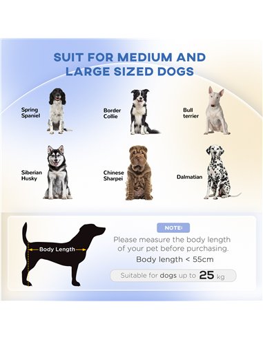 PawHut Dog Couch with Soft Cushion, Pet Sofa Bed with Wooden Frame, Removable Cover, for Medium and Large Dogs, Grey