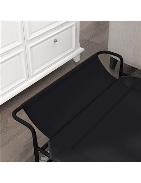 PawHut Raised Pet Bed with Slope Headrest, Washable Breathable Mesh, Foot Pads, for Medium Dogs, 106 x 81 x 33cm - pic 144252 | FastDaddyshop