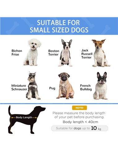 PawHut Raised Pet Bed with Slope Headrest, Washable Breathable Mesh, Foot Pads, for Small Dogs, 80 x 59 x 26cm