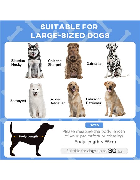 PawHut Cooling Raised Pet Bed w/ Washable Breathable Mesh, for Large Dogs, 106 x 76 x 94cm - Dark Blue - pic 144284 | FastDaddyshop
