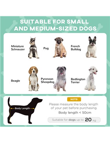 PawHut Cooling Raised Pet Bed w/ Washable Breathable Mesh, for Small Medium Dogs, 76 x 61 x 69.5cm - Light Grey
