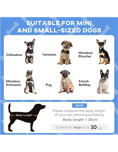 PawHut Cooling Raised Pet Bed w/ Washable Breathable Mesh, for Mini Small Dogs, 61 x 46 x 63cm - Dark Blue