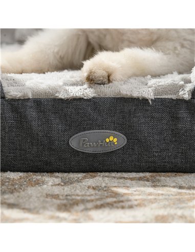 PawHut Calming Dog Bed Pet Mattress w/ Removable Cover, Anti-Slip Bottom, for Large Dogs, 120L x 80W x 22Hcm - Charcoal Grey