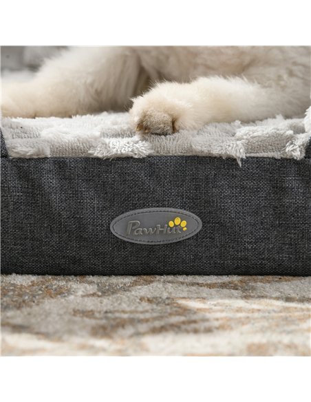 PawHut Calming Dog Bed Pet Mattress w/ Removable Cover, Anti-Slip Bottom, for Large Dogs, 120L x 80W x 22Hcm - Charcoal Grey - pic 144415 | FastDaddyshop