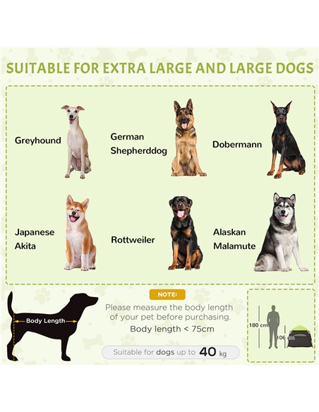 PawHut Foldable Dog Cat Tent with Water-Resistant Oxford, Carry Bag for Extra Large Dog, Green - pic 144428 | FastDaddyshop
