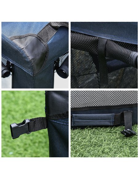 PawHut Foldable Pet Carrier for Small and Miniature Dogs, Portable Cat Carrier Soft Side Pet Travel Crate with Removable Mat, St - pic 144694 | FastDaddyshop