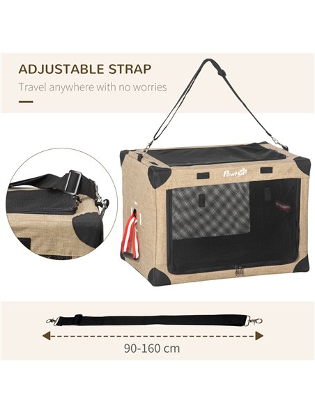 PawHut Foldable Pet Carrier, with Cushion, for Small Dogs and Cats - pic 144745 | FastDaddyshop