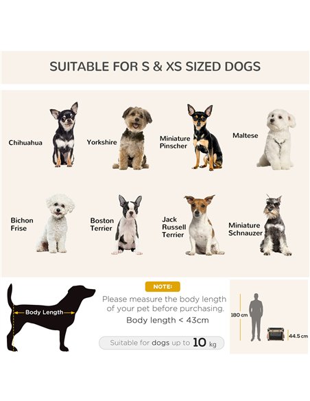 PawHut Foldable Pet Carrier, with Cushion, for Small Dogs and Cats - pic 144746 | FastDaddyshop